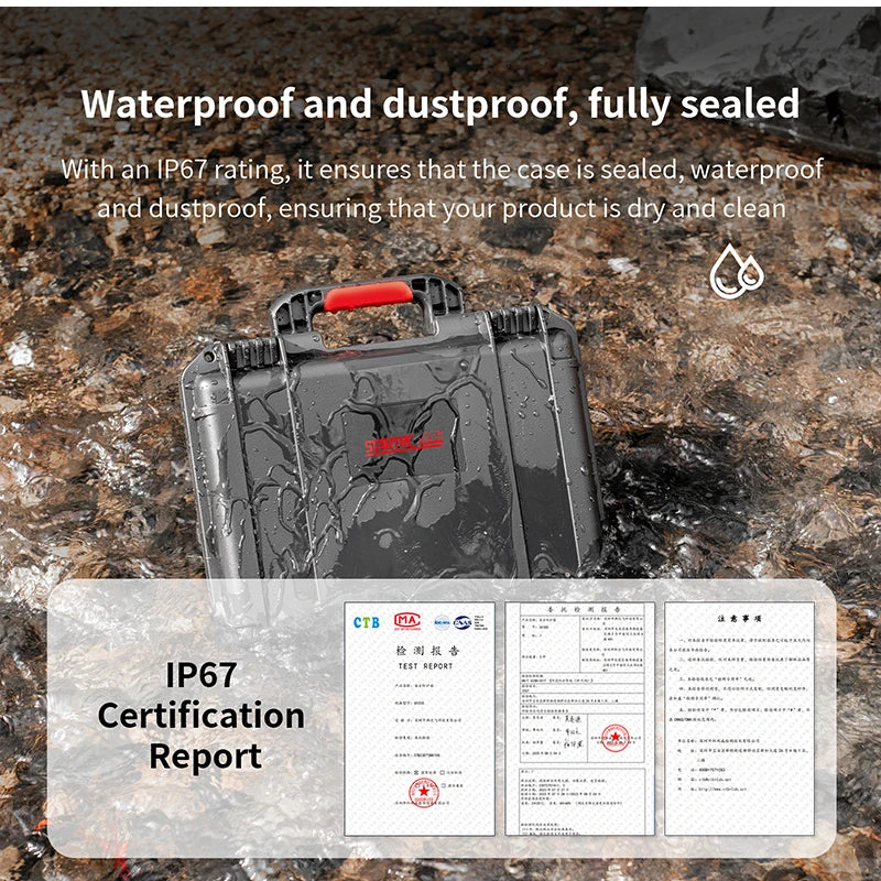 STARTRC Insta360 X5 Camera Accessories 2 Layers Hard Case Carrying Case Waterproof Portable Travel Box for Essentials Bundle