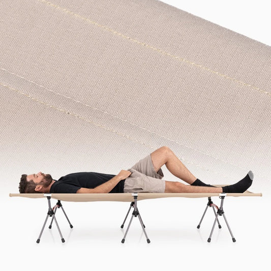 Camping Cot Outdoor Exquisite Camping Folding Bed Lightweight and Portable Safe and Stable High and Low Dual-use Folding Bed