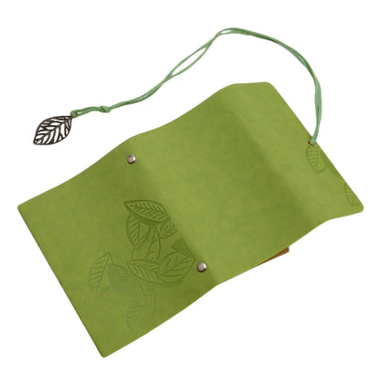 1PC Retro Leaf Notebook School Office Stationery Diary Notepad Literature PU Leather Note Book Traveler Journal Planners Gifts