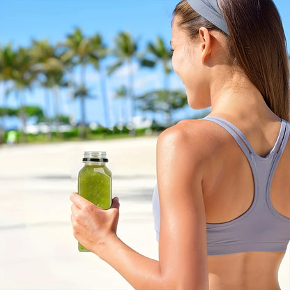 10pcsPlastic Juice Bottles Long-Lasting, Spill-Proof, Milk, and More - Easy Cleaning and Refilling Clear Water Bottle Portable ﻿