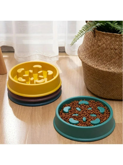 Non-slip slow Feeder Pet Bowl prevents choking and promotes healthy eat habits for Dogs and Cats Dog food bowls Pet rice bowls