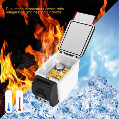 6L 12V Electric Car Refrigerator Portable Mini Fridge Freezer Vehicle Refrigeration And Heating Ice Box Car Electronic Devices