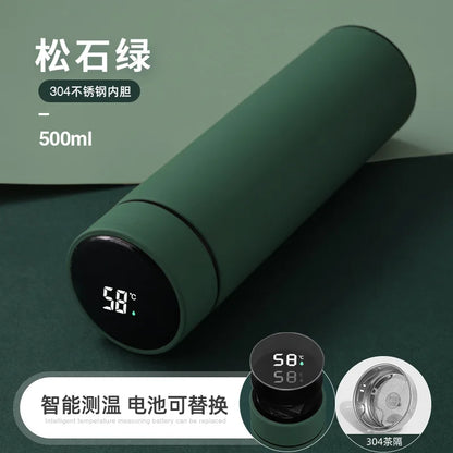 2024 New Temperature Display Thermos Keeps Cold And Heat Thermal Bottle Stainless Steel Thermos For Baby Children Kids Terms