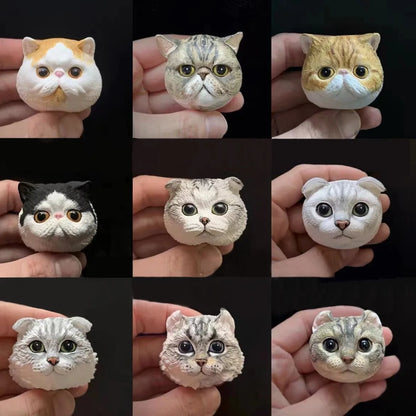 Personalized 3D Pet Portrait Pet Keychain Custom Dog Head Ornament Customized Pet Gift Pet Mini Sculpture Pet Lover Gift Ideas