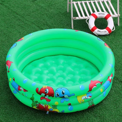 Reusable Inflatable Swimming Pool Double Layer Garden Portable Thickened For Kids Water Toys Party Round Indoor Outdoor Paddling