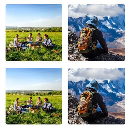 Stainless Steel Camping Cup 250/350/500ml Portable Carabiner Cups Outdoor Water Cup Mug With Foldable Handle Kitchen Drinkware