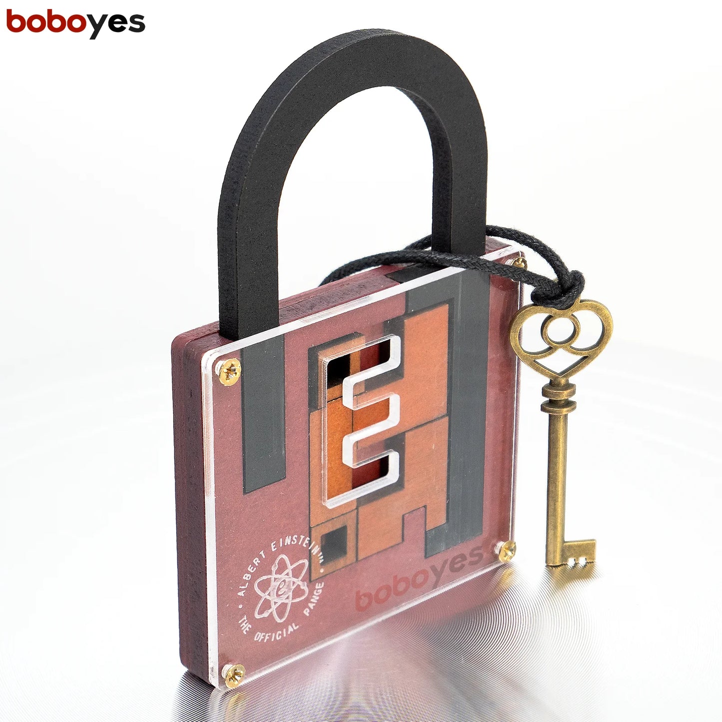 High Difficulty Level IQ Lock Puzzle Classic Wooden Brainteaser Puzzles Game for Adults The Einstein Collection Lock Puzzle