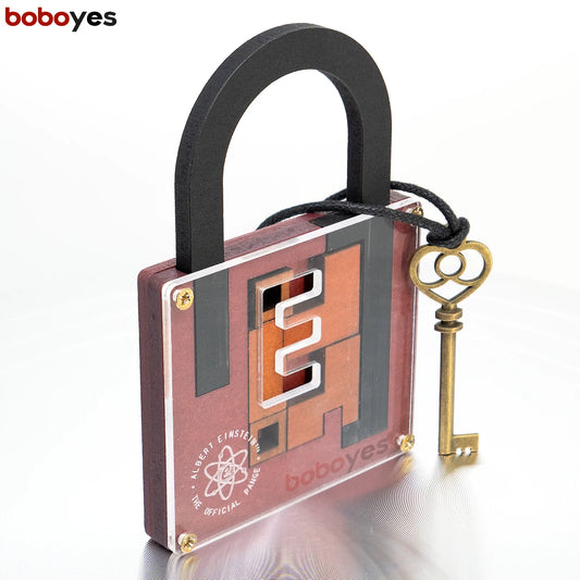 High Difficulty Level IQ Lock Puzzle Classic Wooden Brainteaser Puzzles Game for Adults The Einstein Collection Lock Puzzle