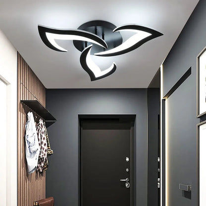 Modern Led Ceiling Light With Creative Petal Design For Decorating Living Rooms Bedrooms Entrances Corridors Balconies Lighting