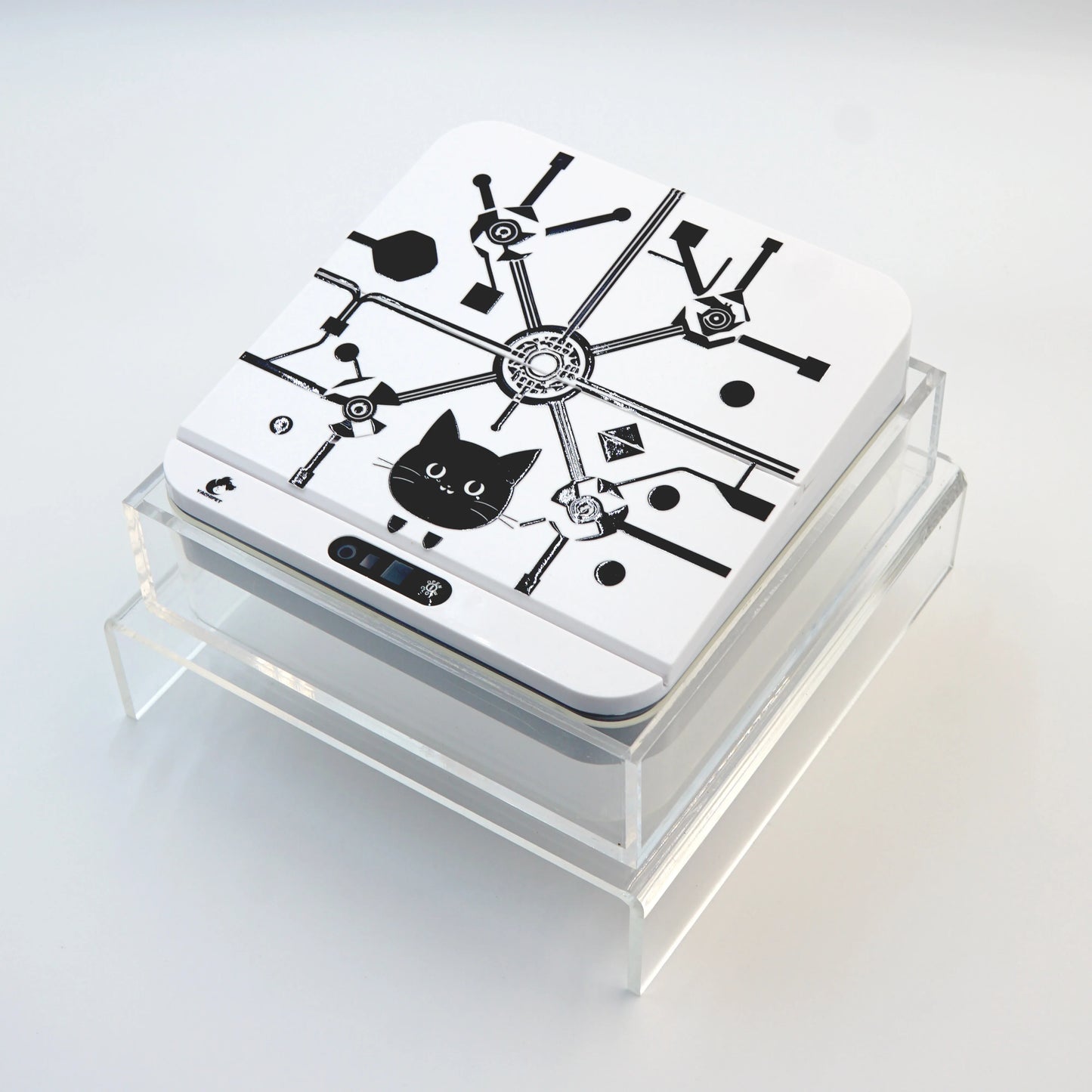 Smart Automatic Pet Feeder With RFID Sensor, Elevated Base, and 650ml Capacity for Wet & Dry Food