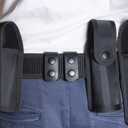 Belt Keepers for Duty Belt, Nylon Belt Keeper Tactical Belt Keeper with Double Snaps for Security Police Belt Fixing