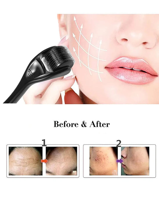1 Pcs 540 Microneedle Rollers Dermatological Derma Micro Needles Titanium Help Hair Softens Acne Scars Skin Face Care Tool