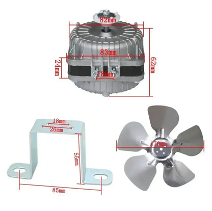 25W 35W 40W 60W 75W 100W motor for refrigerator cooling and condensation use freezer condenser fan motor
