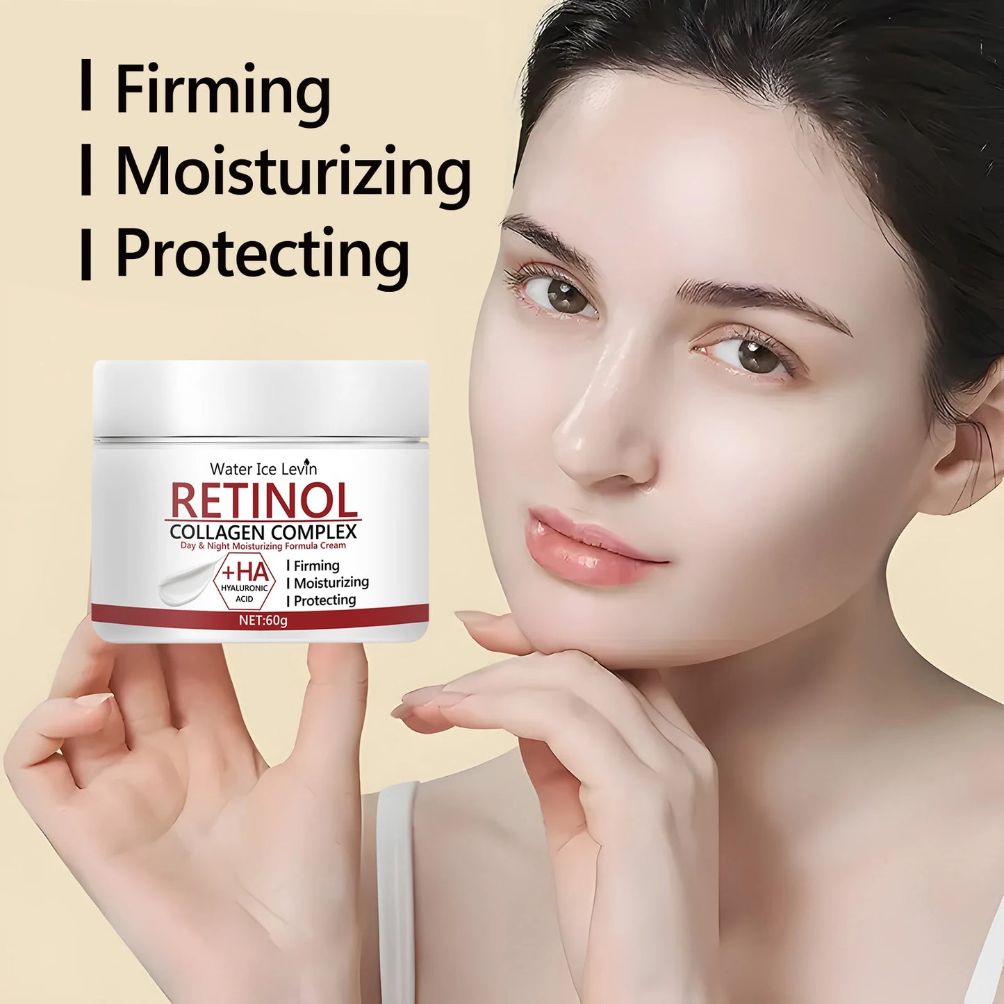 Retinol Cream, Retinol Collagen Cream, Vitamin C Moisturizer, Retinol Moisturizer, Suitable for Sensitive Facial Skin