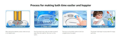 2025 new Baby Bath Shower Head Toys for Kids Ages 2-4 Bath Toys for Infants with Elephant Water Pump for Kids 3-5 Kids Bath Toys