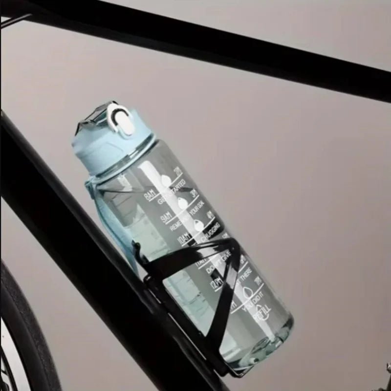 750ml Sports Water Bottle with Time-Tracking Straw Leak Proof Locking Flip Cover for Easy Carry Ideal for Outdoor Adventures