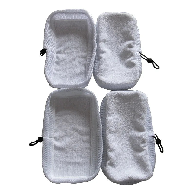 2PCS Replacement Steam Pad For Bissell Mop Pad Fiber Cloth Cover For Bissell Steam Mop With Double Bottom