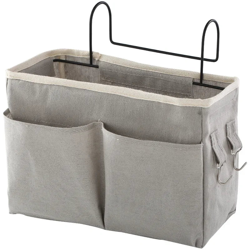 Bedside Caddying Bed Organizer Storage Bag Pocket for Dorm Room Rails Bedroom Kitchen Organization