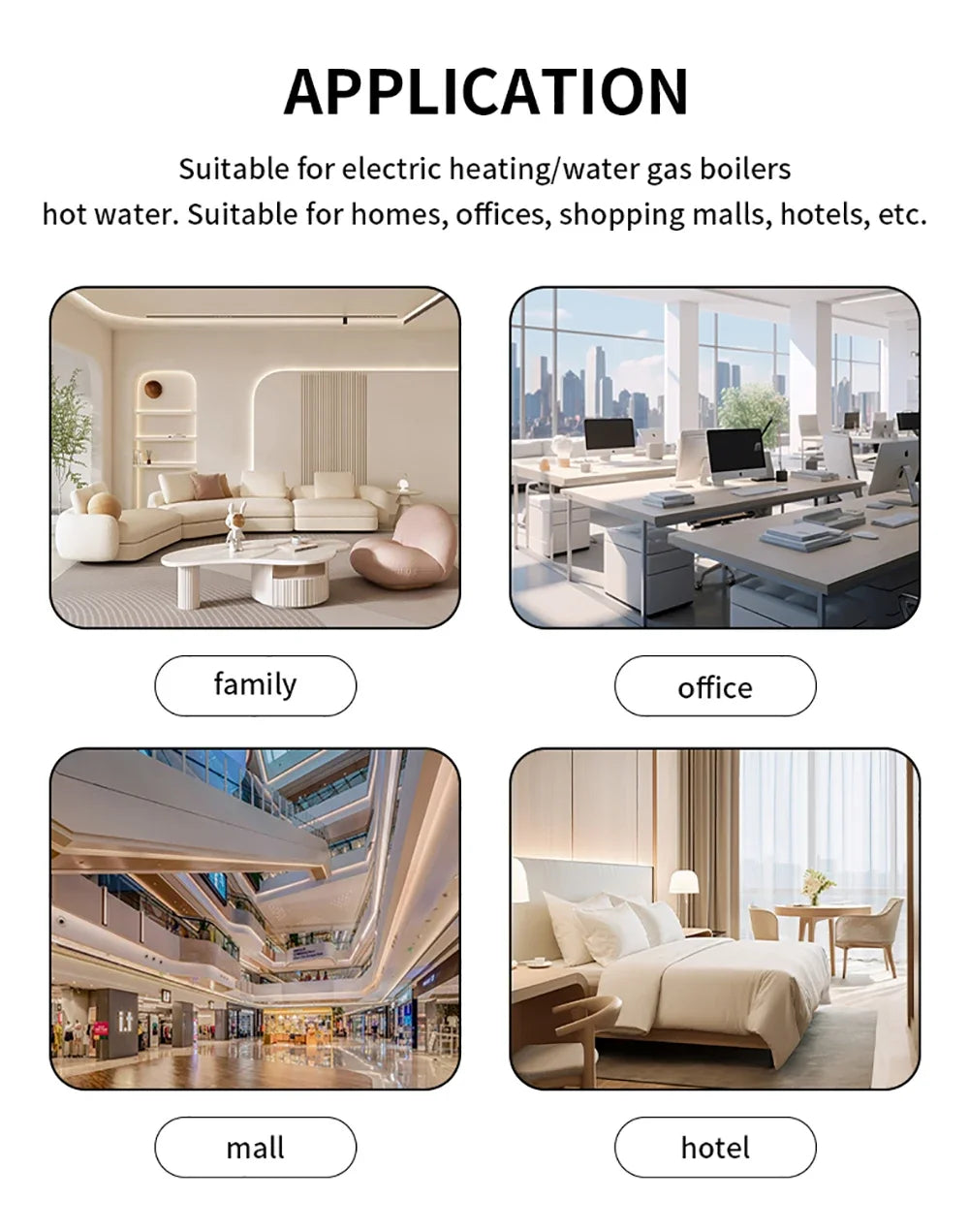 Smart Home Assistant Digital Temperature Controller Water Heater for Home Automation Thermostat Boiler Zigbee Thermostatic Tools