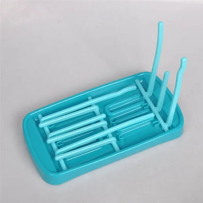 Bottle Dry Rack Baby Bottle Drain Drying Racks Blue Pink Baby Bottle Cleaning Dryer Drainer Storage Drying Rack