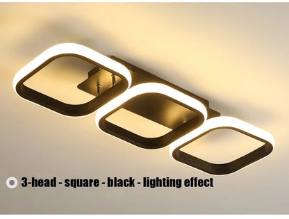 LED Ceiling Light 3 colors Modern Round Square-shaped For Hallway Bedroom Checkroom Living Room Restaurant Staircase Lighting
