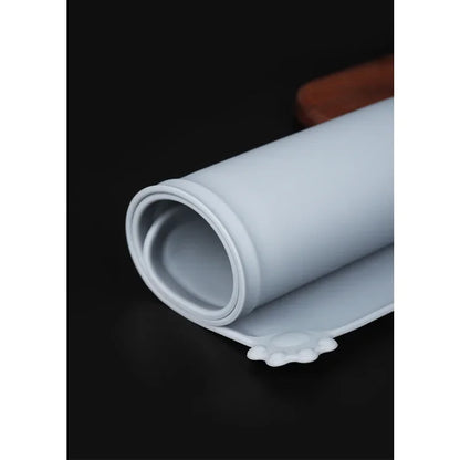 Food Grade Silicone Bowl Mats, Non - slip Food Pan Mat With Border, Waterproof Silicone Pet Placemat, Pet Feeders
