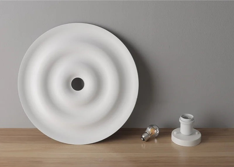 Nordic modern circular wall lamp background wall staircase corridor entrance designer water ripple decorative lighting fixture