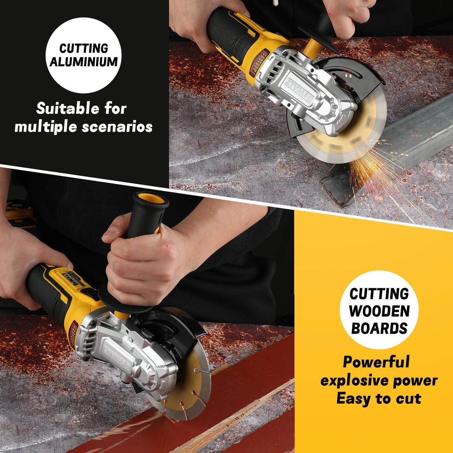 DEWALT DCG405FN Angle Grinder 20V Brushless Motor Cutting Machine 125mm Rechargeable Cordless Handheld Polishing Machine