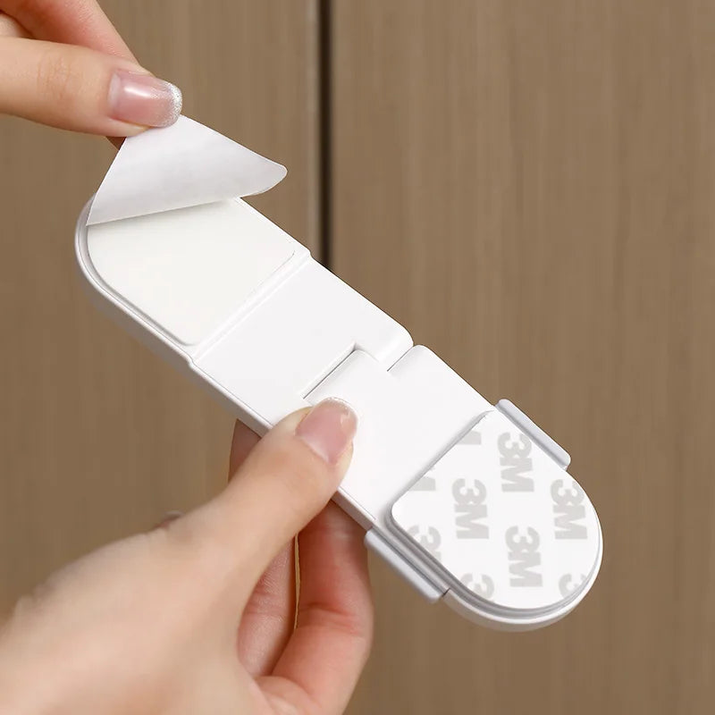 FaSoLa Adhesive Straps Locks Baby Proofing Cabinet Latches for Drawers Fridge Door Oven Window No Drilling Safety Lock