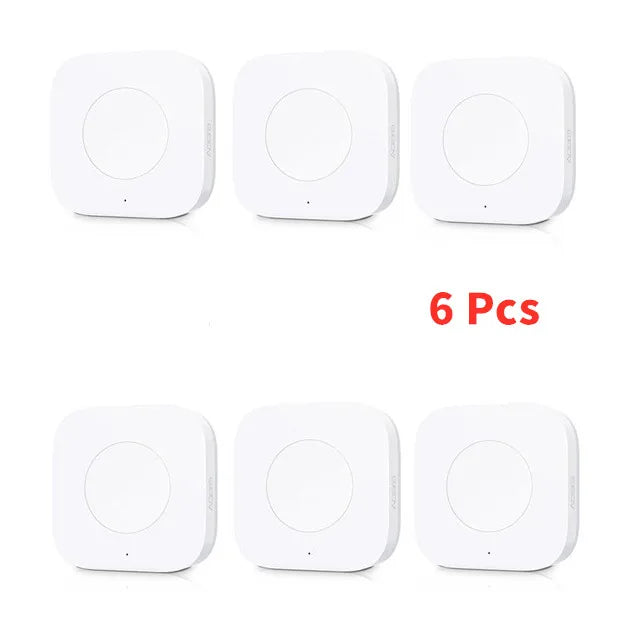 Aqara Mini Wireless Switch Zigbee Connection Versatile 3-way Control Button For Smart Home Devices Compatible With Apple HomeKit