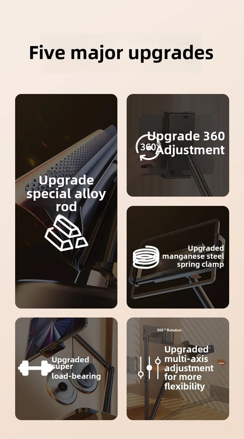 Tablet Stand For Ipad, Adjustable Tablet Holder, For Compatible 4-13in Ipad,surface, Kindle,tablets,portable Monitors And More