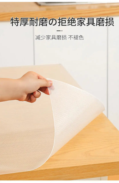 Reusable Anti-slip Mat Drawer Shelf Liner Cabinets Mat Kitchen Organizer Pad on the Table Refrigerator Dishes Protective Drawers