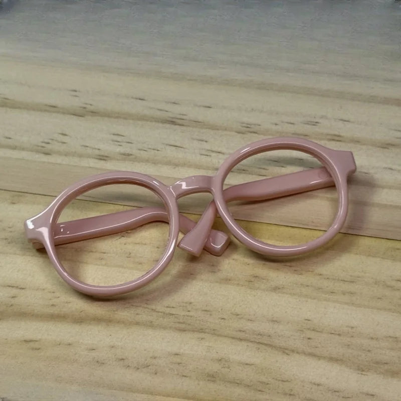 LABUBU 17cm Doll 6.5cm Transparent Glasses Stylish Sunglasses for 1/8 -1/4 BJD Doll Accessories