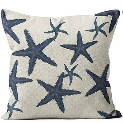 Marine themed throw pillow covers, home décor, cushion covers, sofa bed pillowcases cushion cover 45x45