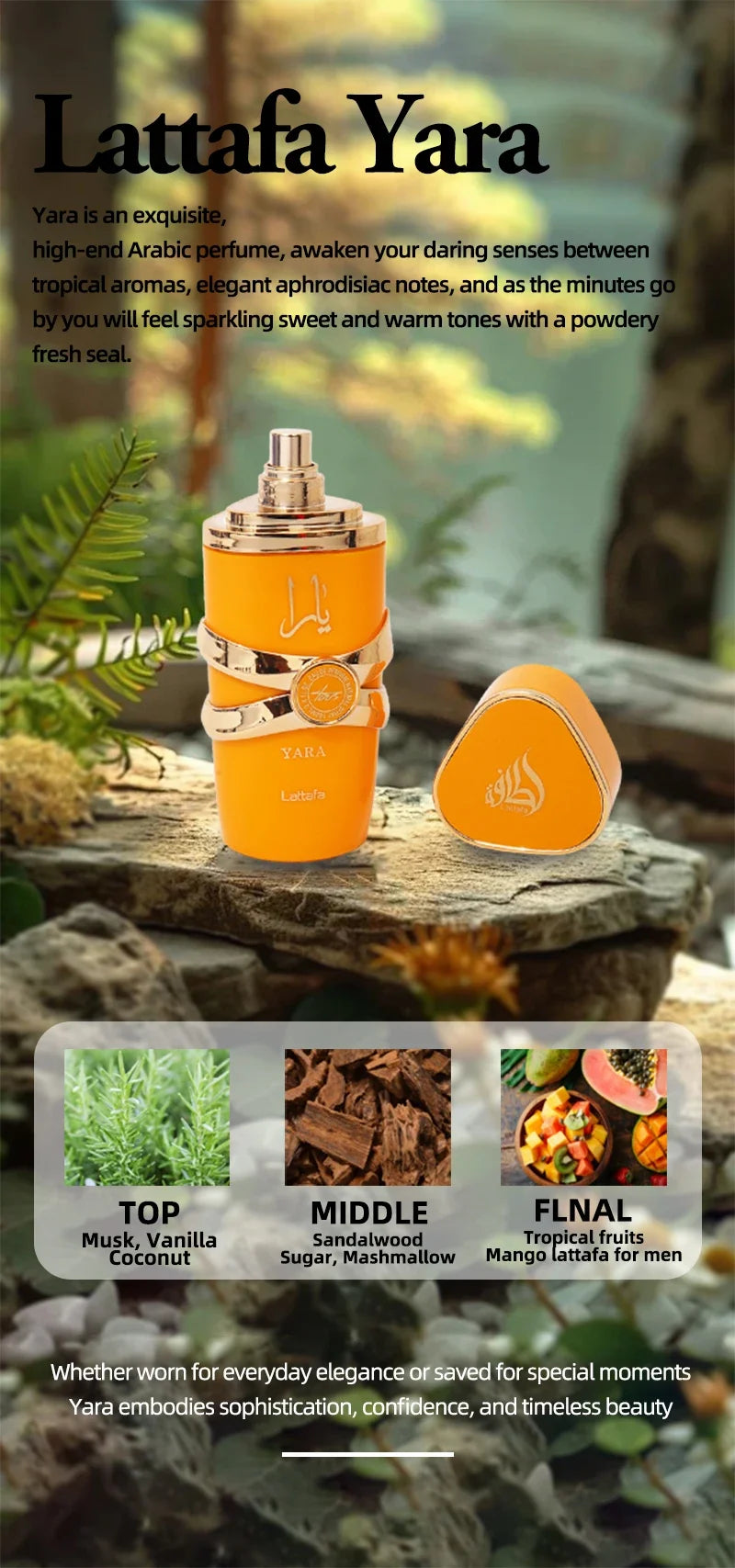 Perfume Yara Original Mujer Eau De Parfum Lasting Fragrances Deodorant Pheromones Perfume 100ml Women Gift Body Spray