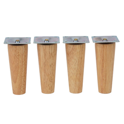 4PCS Sofa Leg Furniture Leg Screw Solid Wood Leg Wooden Table Cabinet Leg Furniture Parts Home Floor Protector
