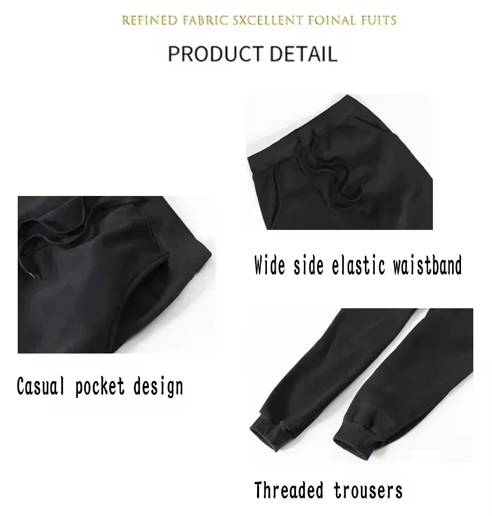 Men's printed waist sports pants street casual pants sports pants suitable outdoor sports and leisure pure jogging pants