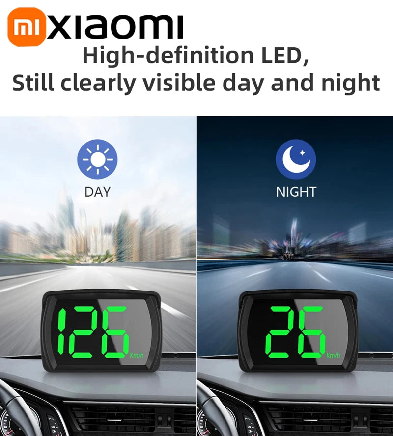 Xiaomi Car Speedometer HUD Head Up Display Digital Speed Meter Windshield Projector Vehicles Truck Auto Electronics Accessories
