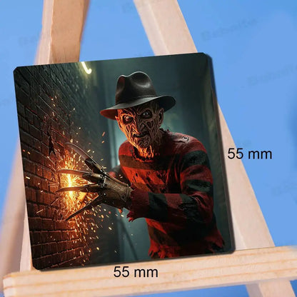 Horror Freddy Krueger Fridge Magnet Photo Personalized For Office Family Kitchen Refrigerator Friends Gift Holiday Decor