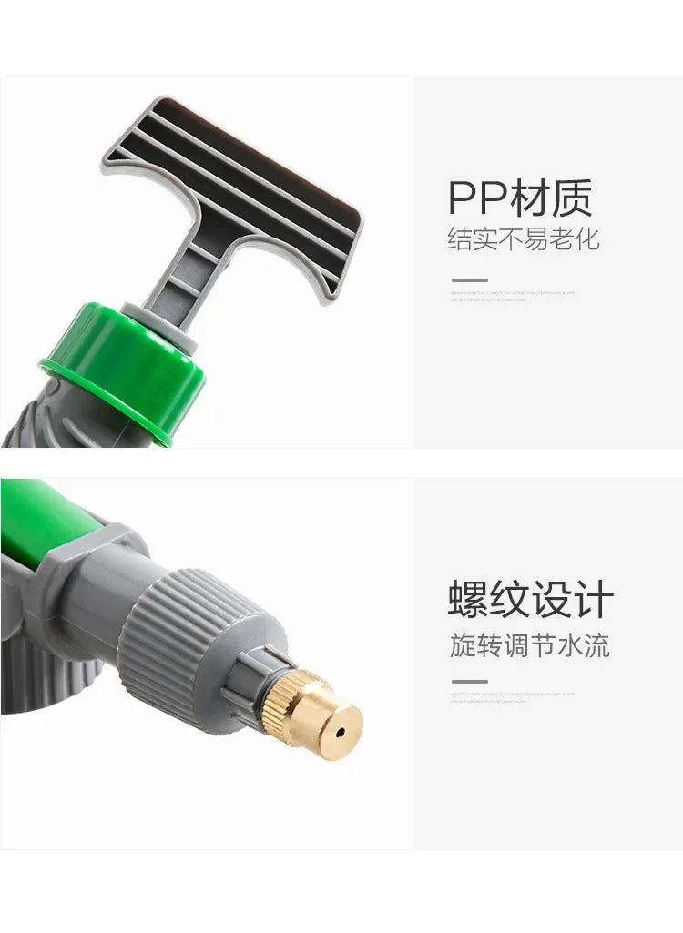 High Pressure Manual Sprayer Adjustable Nozzle Garden & Agriculture Multi-Purpose Ergonomic Tool for Drink Bottles