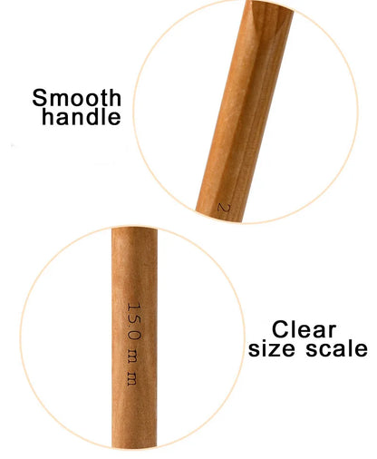KOKNIT DIY Knitting Needles Hook Handle Wood Crochet Hook  Home Knitting Weave Yarn Crafts Knitting Tools Big Size 15/20/25mm