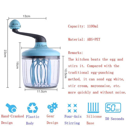 M é langeur battur à ufs manual avec poine, gourmet gadgets, dessert shop, mayonnaise, mousse, blender