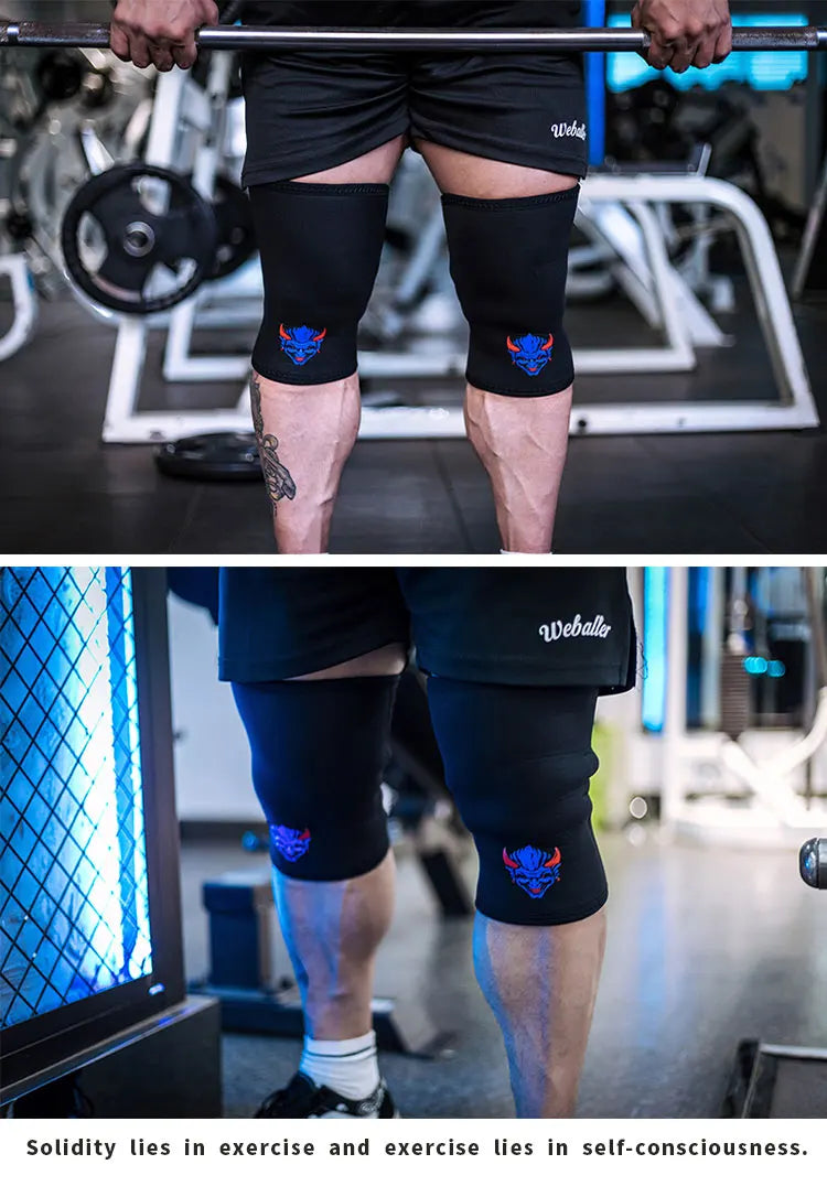 1 Pair Fitness Powerlifting Knee Pads Squat Support Weightlifting Knee Sleeve Strength Lifting Pads Gym Training Knee Covers