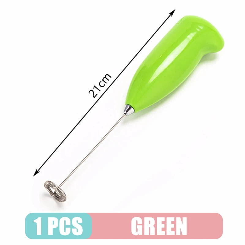 Milk Frother Handheld Mixer Electric Coffee Foamer Egg Beater Cappuccino Stirrer Mini Portable Blenders Home Kitchen Whisk Tool