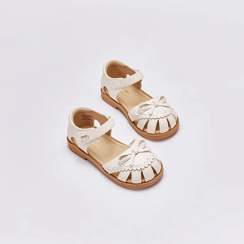 Dave Bella Girls Beige Sandal Kids TPR Sole Shoes Children Summer Shoes Fashion Design Princess Birthday Party Sandal DB2248723