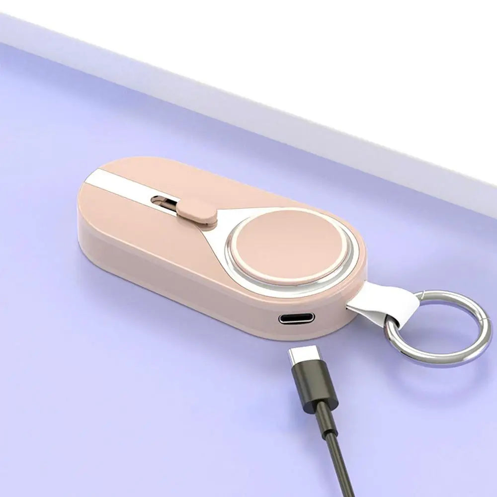 Solar Power Bank Pocket Power Bank Solar Keychain Charger Fast Charging Wireless Charger Portable External Power Bank Keychain