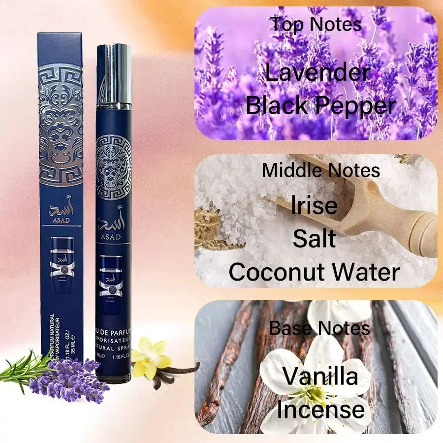 35ml Arabian Perfumes Lasting Fragrance Spray Floral Scent Eau De Parfum Cologne Deodorants High Quality Gifts Small Test Tube