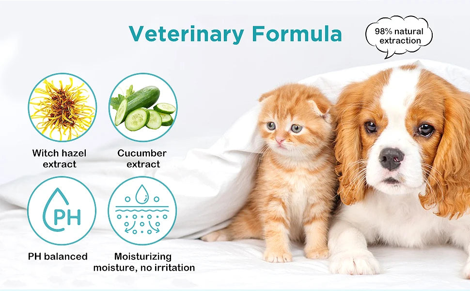 Clean Paws | No-Rinse Dog Paw Cleaner & Puppy Paw Washer | Gentle, Fragrance-Free, pH Balanced Foaming Cleanser with Silicone Br