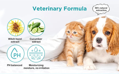 Clean Paws | No-Rinse Dog Paw Cleaner & Puppy Paw Washer | Gentle, Fragrance-Free, pH Balanced Foaming Cleanser with Silicone Br