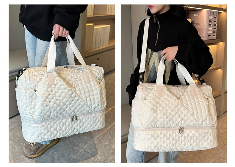 Large Capacity Travel Bags Luggage Organizer Bag Handbag Waterproof Portable Foldable Travel Clothes Storage Bag Shoulder Bags